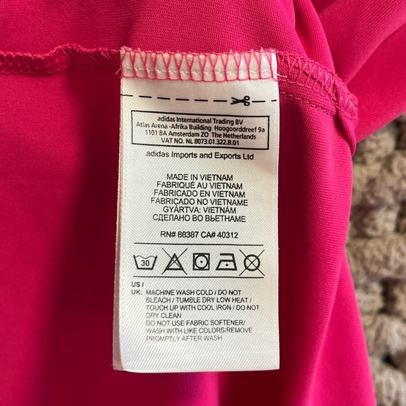 Adidas Men’s  Pink Golf Shirt Size XL - Picture 6 of 9
